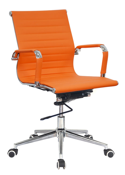 Classic Pleather Medium Back - Orange